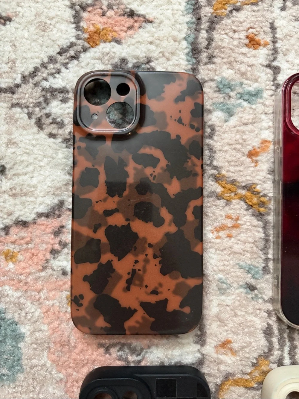 Assorted Red & Black Phone Case - Compatible Protective Cover for iPhone 15!